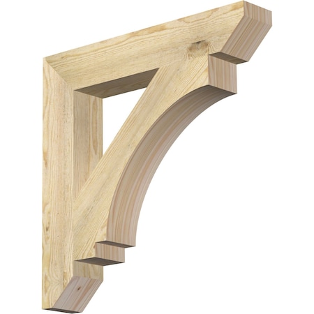 Ekena Millwork Imperial Slat Rough Sawn Bracket, Douglas Fir, 4"W x 24"D x 24"H BKT04X24X24IMP06RDF
